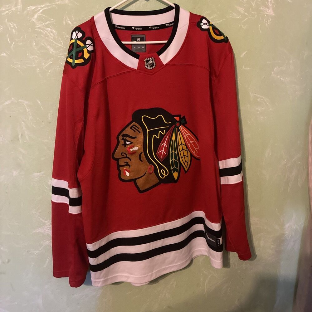 Chicago Blackhawks Jonathan Toews Fanatics Stitched NHL Hockey Jersey Mens XL